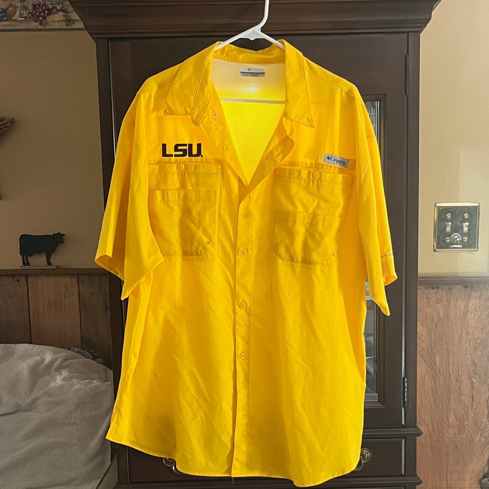 Columbia LSU Button-Up Shirt